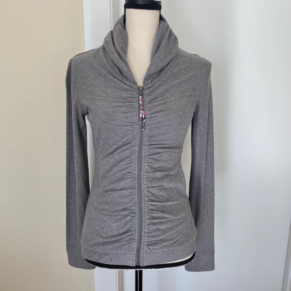 NWT Anthropologie Pure + Good zip shirred jacket - Picture 4 of 8